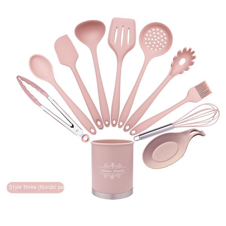 Silicone Baking Utensil Canister Sets