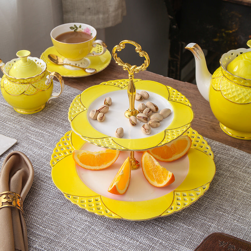 European Bone China Tea & Dessert Sets