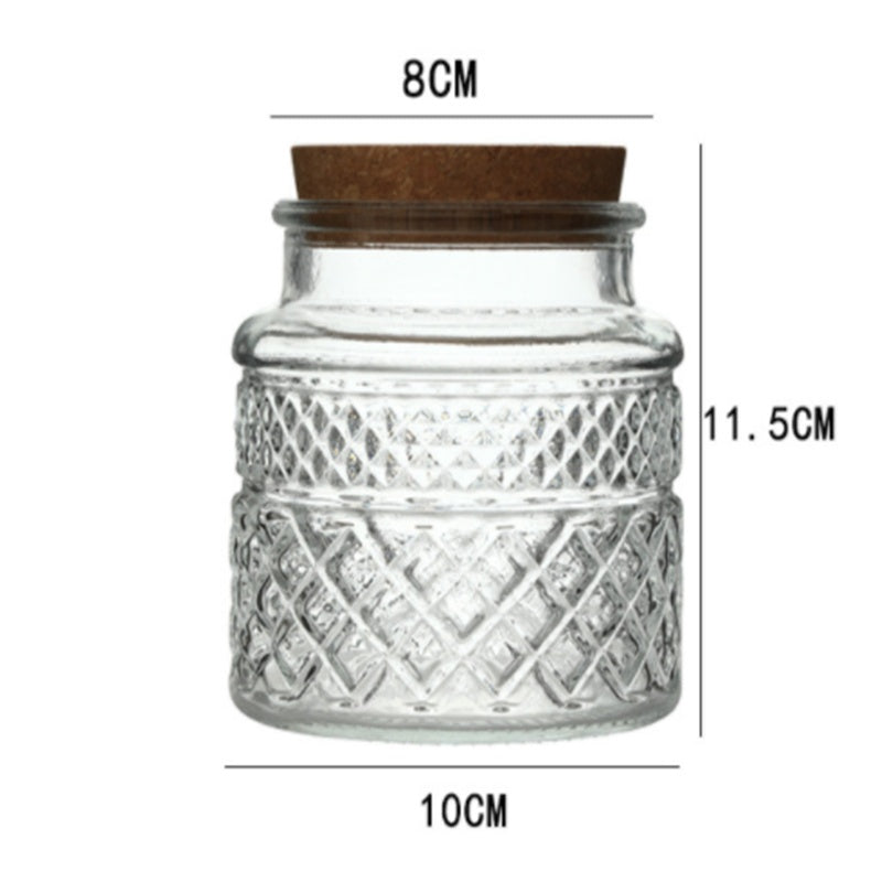 Airtight French Glass Jars with Bamboo Lid