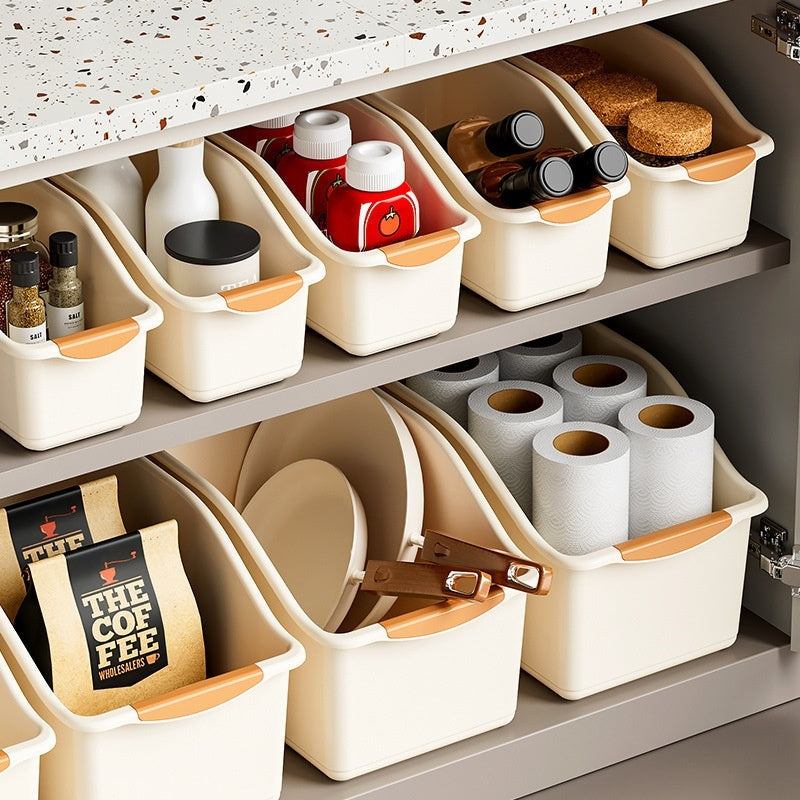 Desktop Storage Box With Wheels Under Sink Organizer For Miscellaneous Items