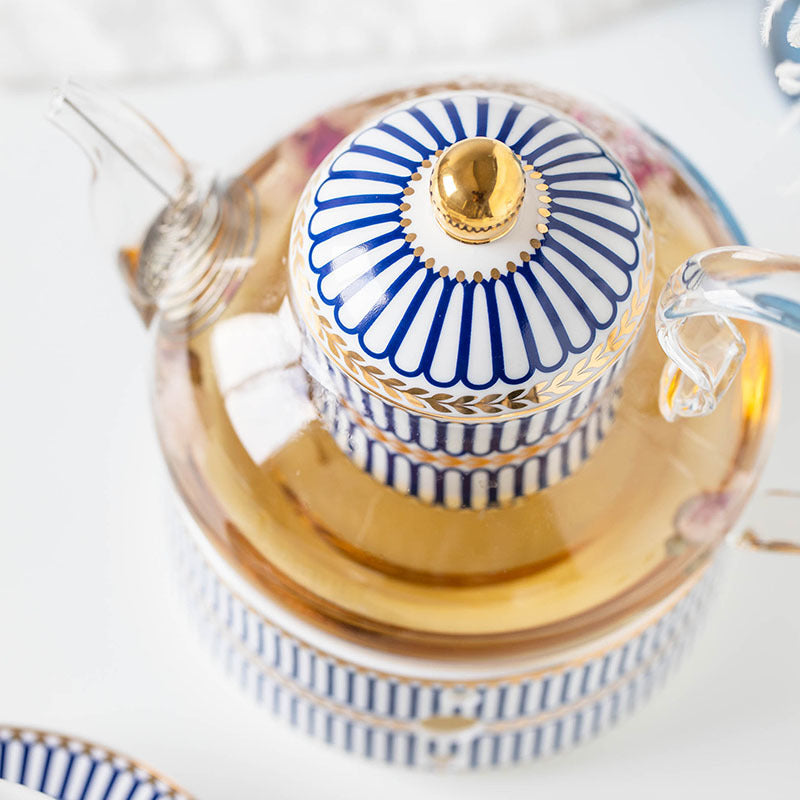 Ceramic & Glass Candle Teapot in 2 Designs
