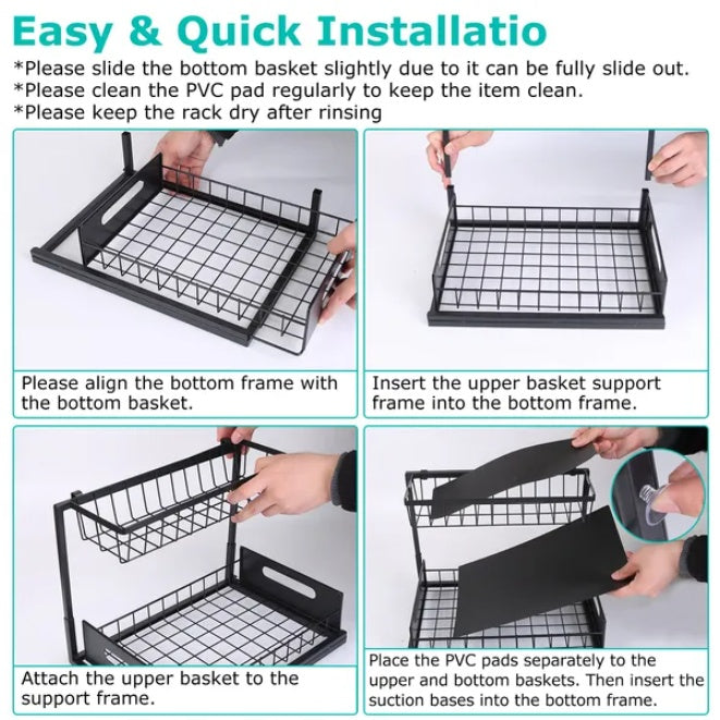 2 Tier Under Sink Pullout Organizer