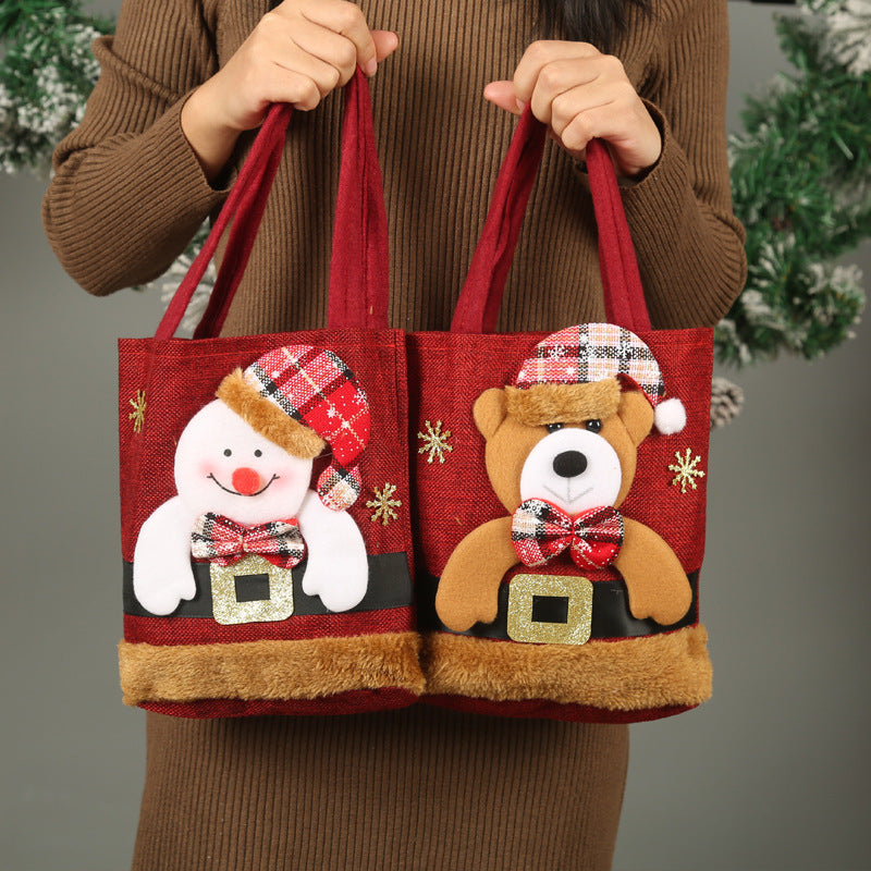 Christmas: 3D Raised Applique Totes