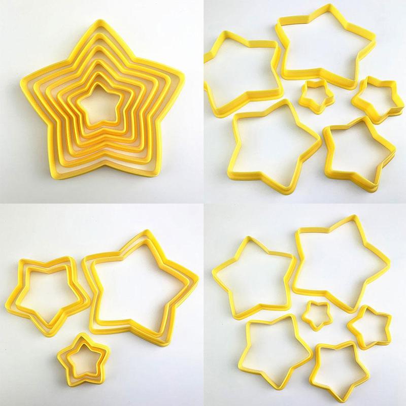 Five Pointed Star Cookie Cutters-Nested Set of 6