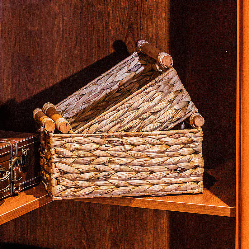 Rattan Storage Basket Organizer