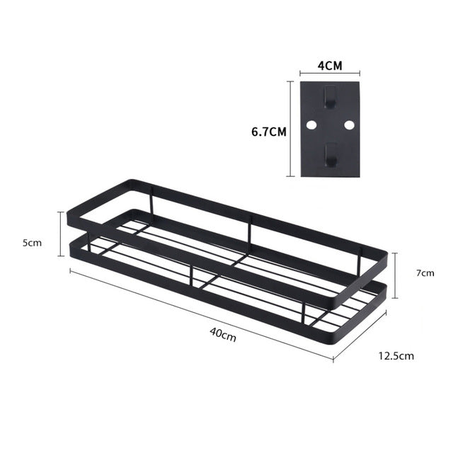 Metal Wall-Mount Spice Racks