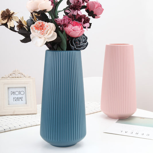 Tapered Cylinder Plastic Vase