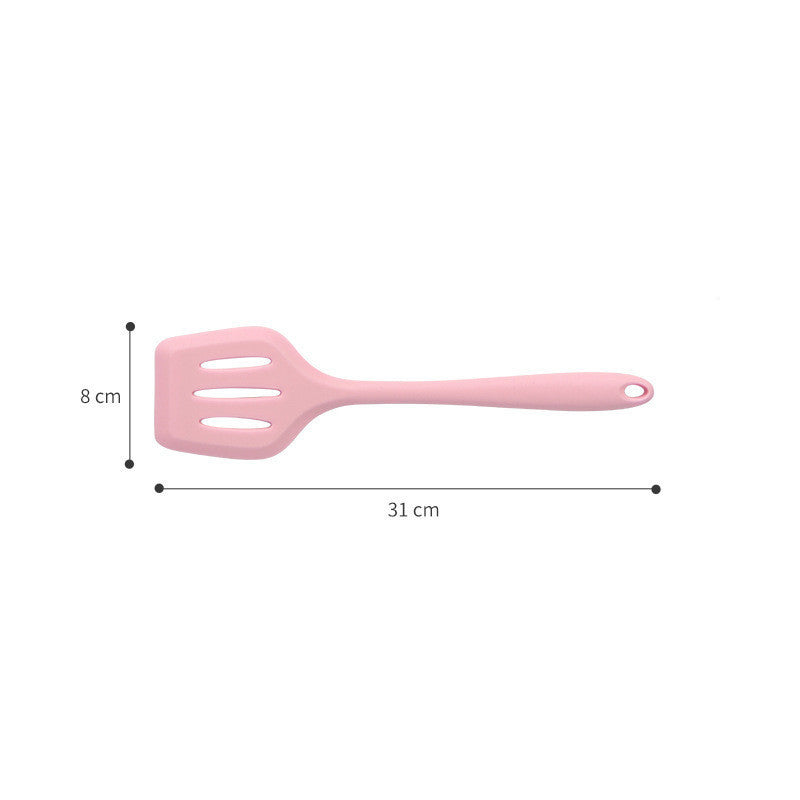 Kitchenware: Green-Pink Silicone Kitchen Utensil Set