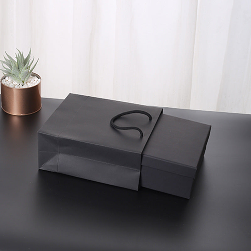 Heavy Black-Brown Paper Tote Gift Bag