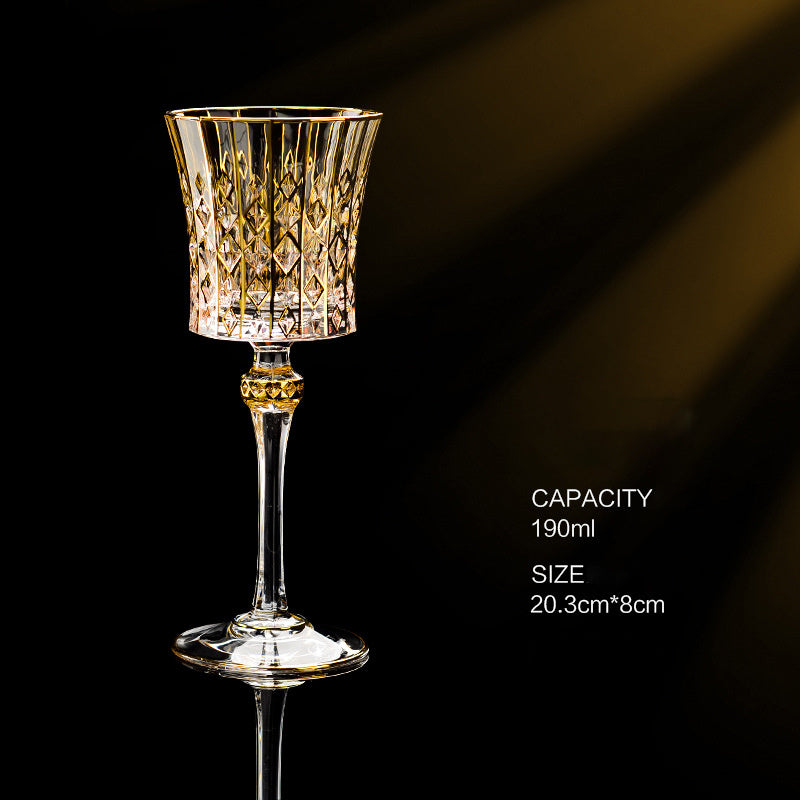 French Golden European Crystal Glassware