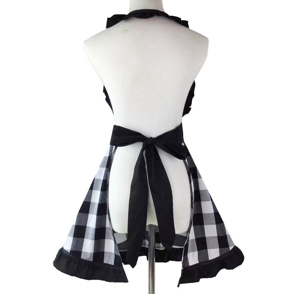 Buffalo Check & Ruffles Apron