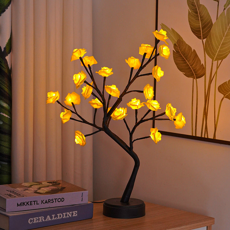 Colorful Flowering Fairy Light Tree Lamp