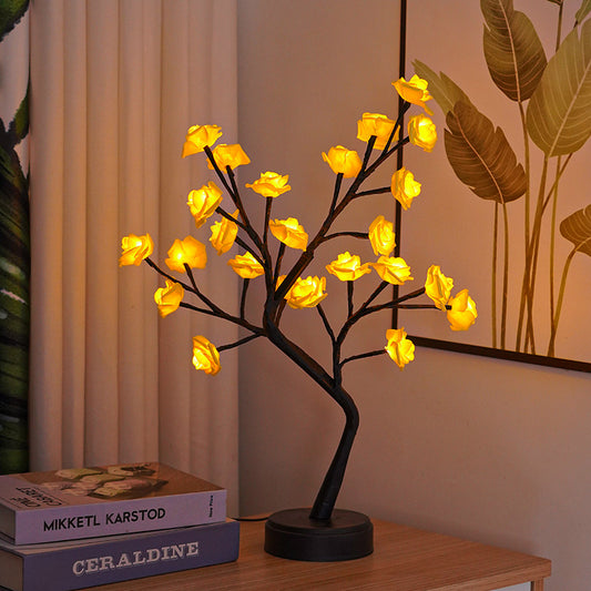 Colorful Flowering Fairy Light Tree Lamp