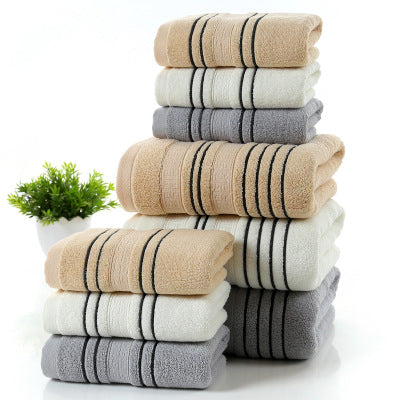 Sophisticated Stripe Bath Towels