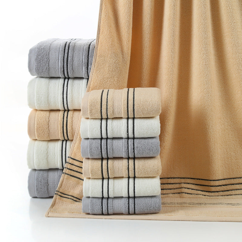 Sophisticated Stripe Bath Towels