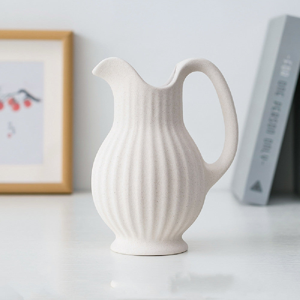 Vase-White Country Ceramic Pitcher Styles