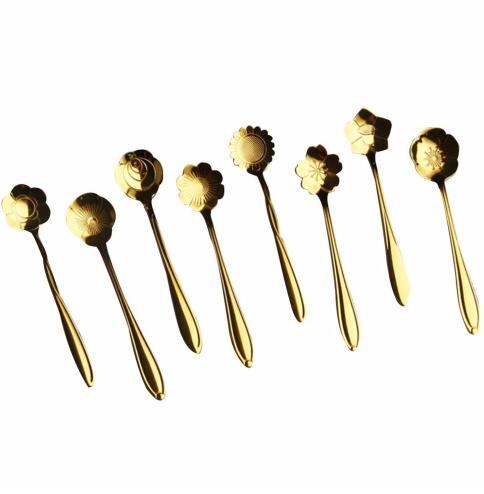 Flower Teaspoons-Stainless Steel
