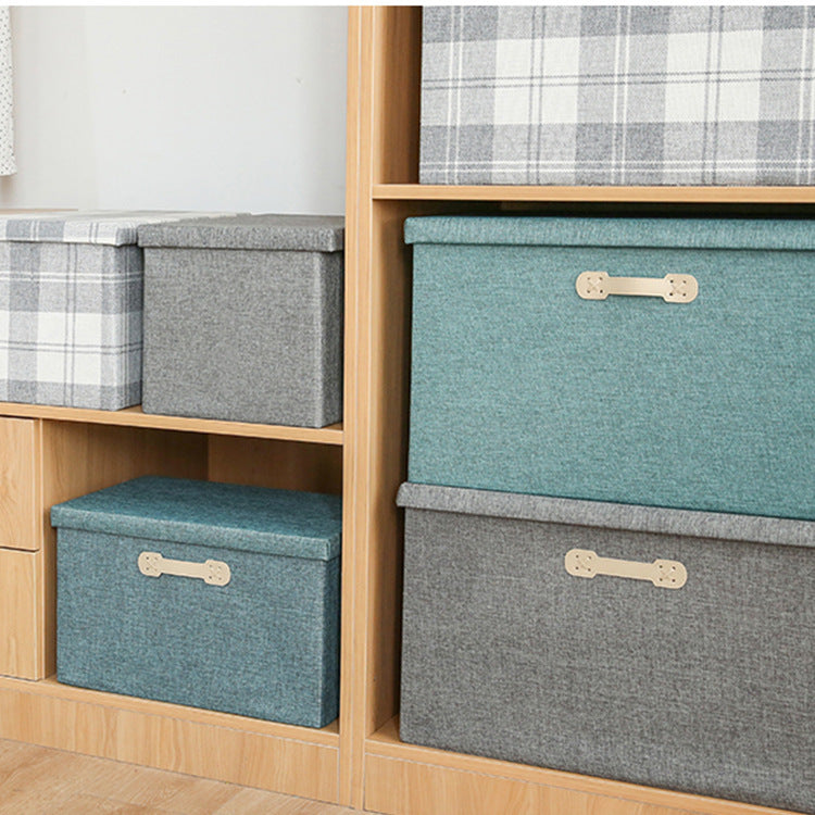 Foldable Fabric Storage Box & Lid