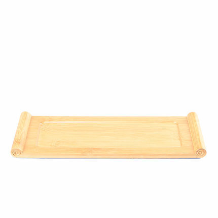 Rectangular Wooden Scroll Tray