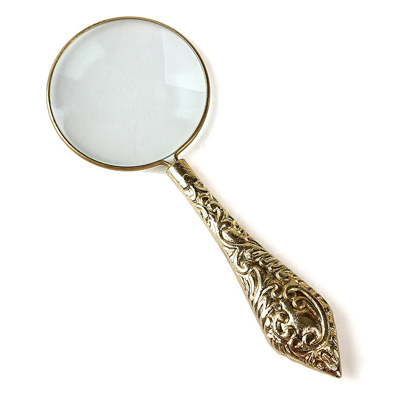 Home & Garden: Decorative Handheld Magnifying Glass Gold /Silver