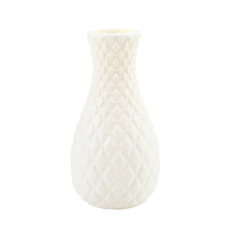 Embossed Diamond Pattern Vase