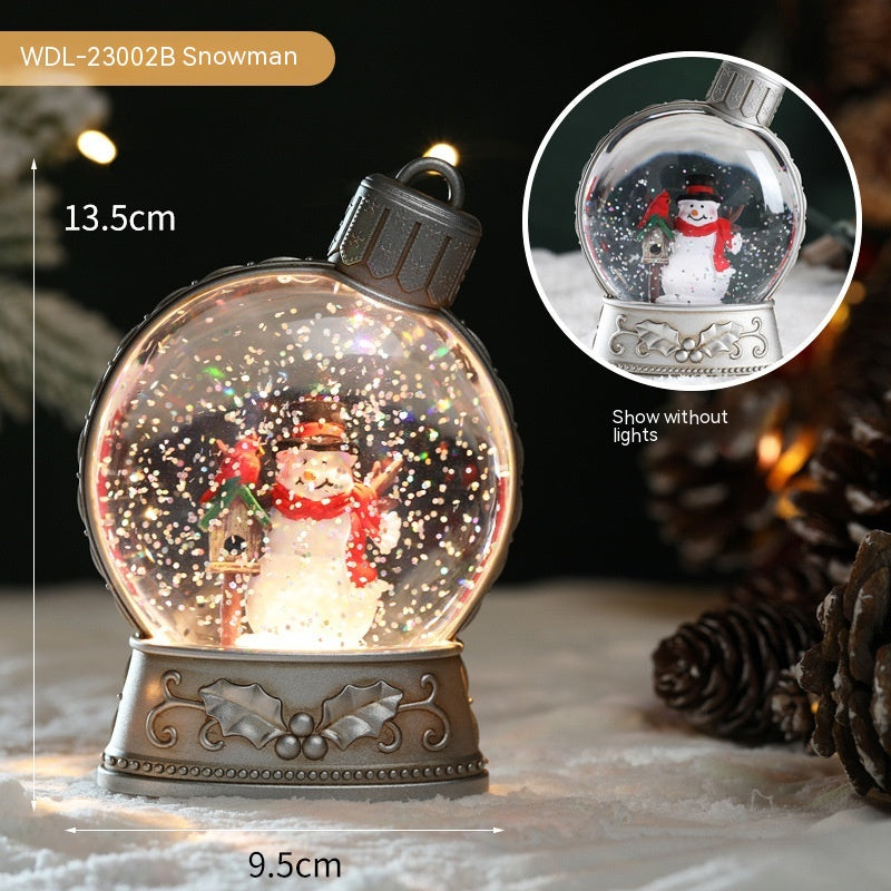 Christmas Decor: Lighted Holiday Snow Globes