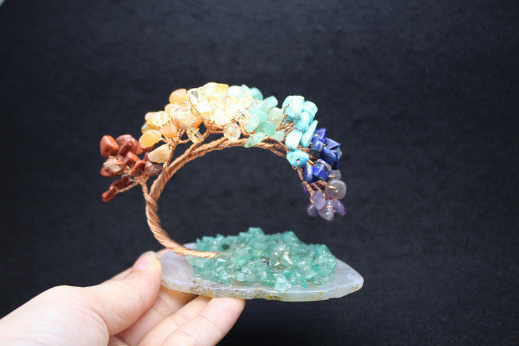 Miniature Crystal & Wire Ornamental Tree