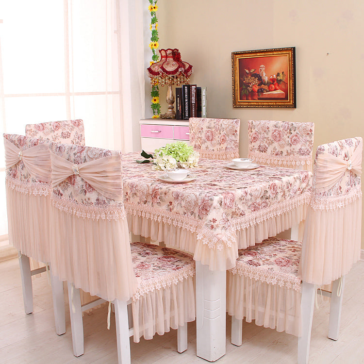 Table Linens: Tea Tablecloth & Dining Chair Covers