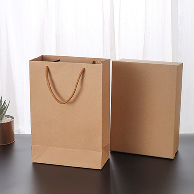 Heavy Black-Brown Paper Tote Gift Bag