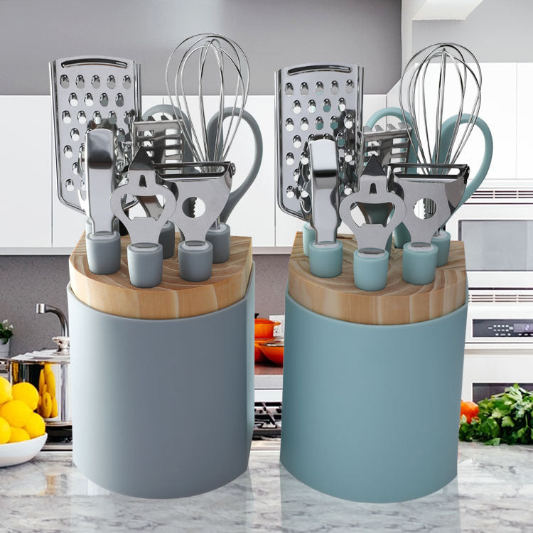 Stainless Steel Silicone Handle Tools-Molded Container
