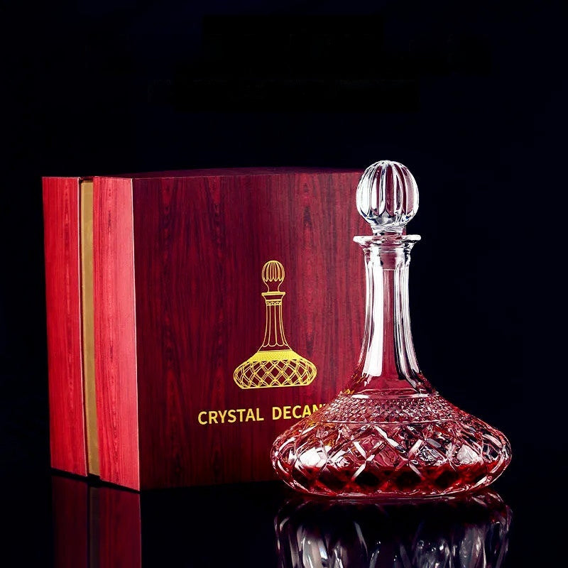 Crystal Wide Bottom Wine Decanter