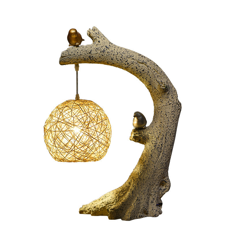 Woodland Tree Trunk Table Lamp