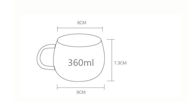 Tableware: "Good Morning" Clear Glass Mug with Handle