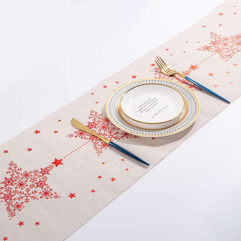 Tablecloth-Christmas Gold or Red Table Runner