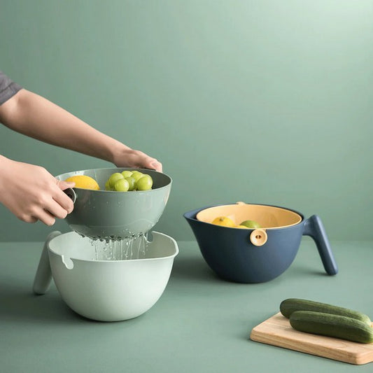 Kitchenware: Rotating Colander & Bowl Set