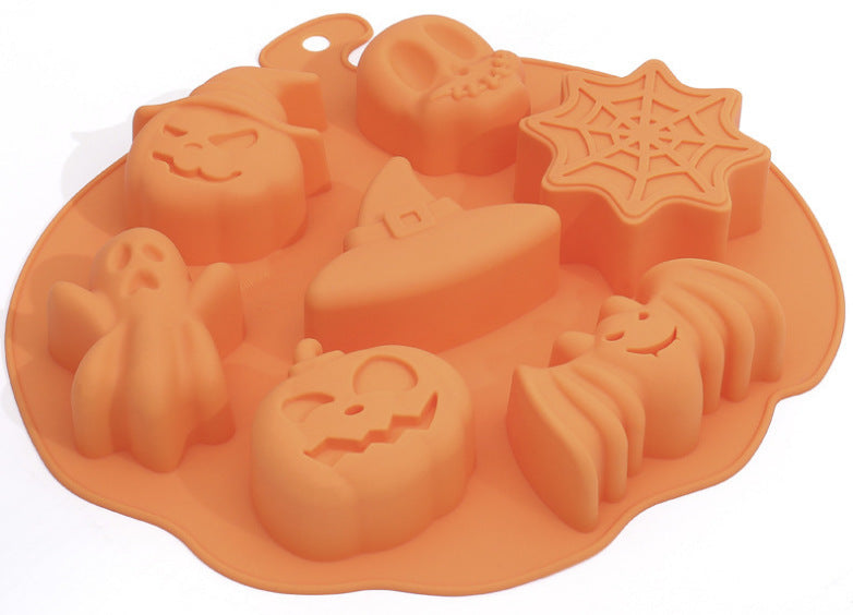 Halloween Pumpkin Bat Skull Silicone Molds