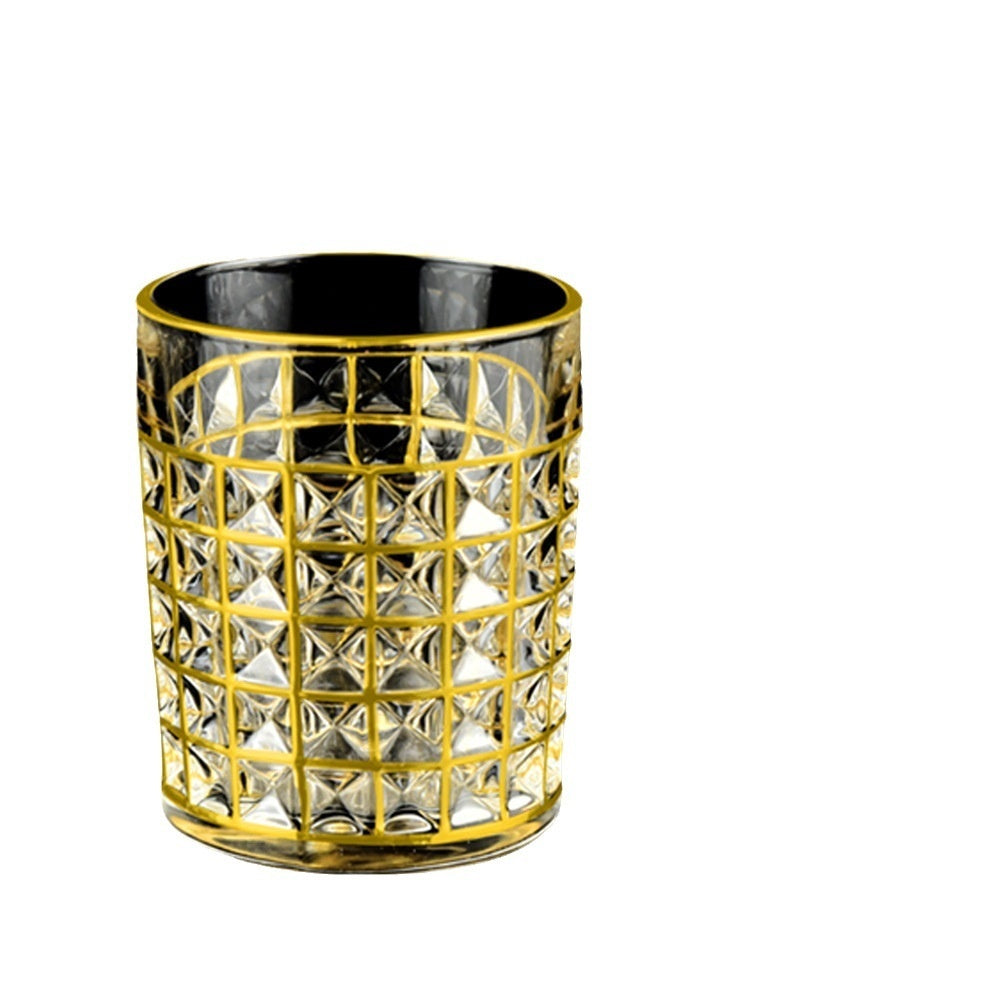 Crystal Drinking Glasses with Gold Gilding