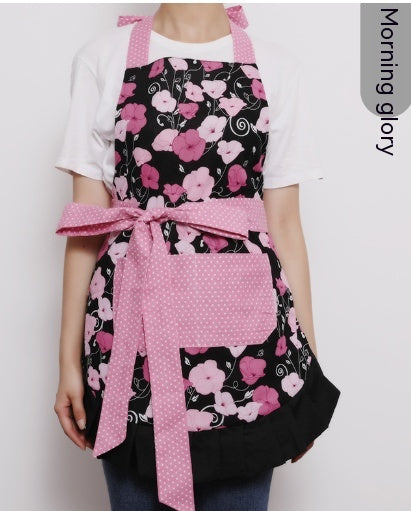 Pretty Pink Ruffles & Pockets Apron