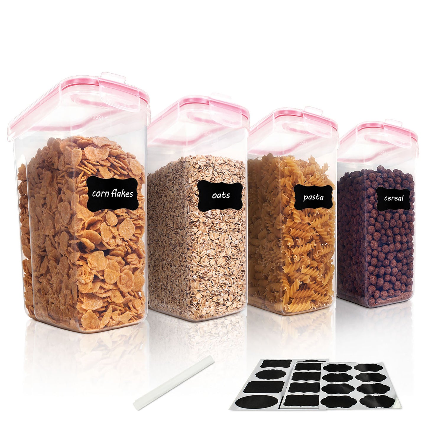 4PC Pantry Cereal Containers-4L