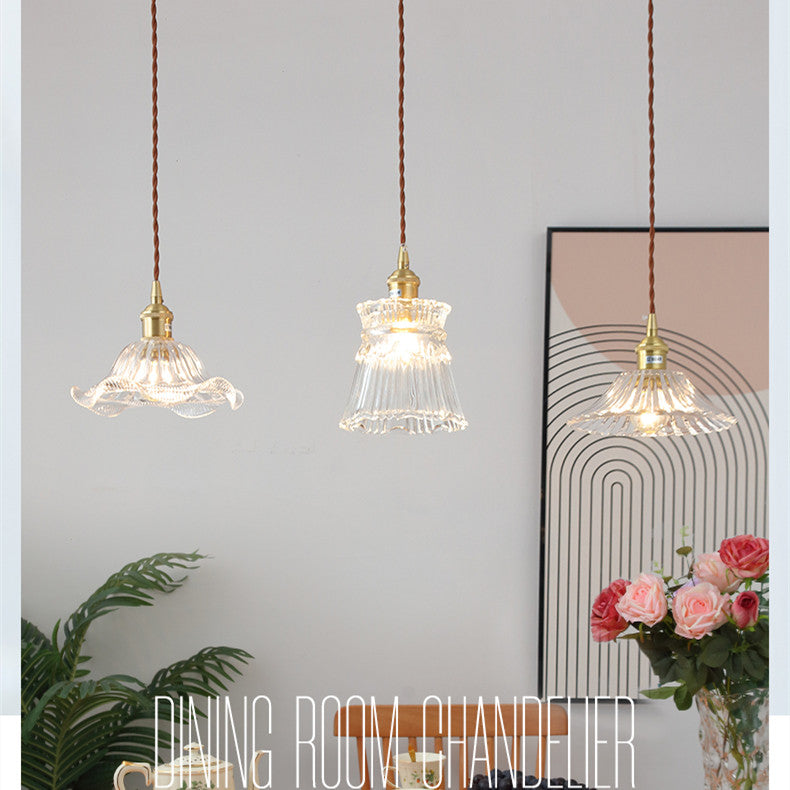 French Floral Pendant Lamps