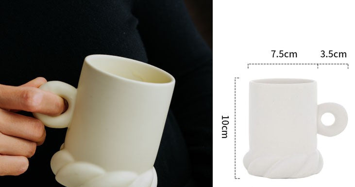 Rope Edge Ceramic Dessert Plate