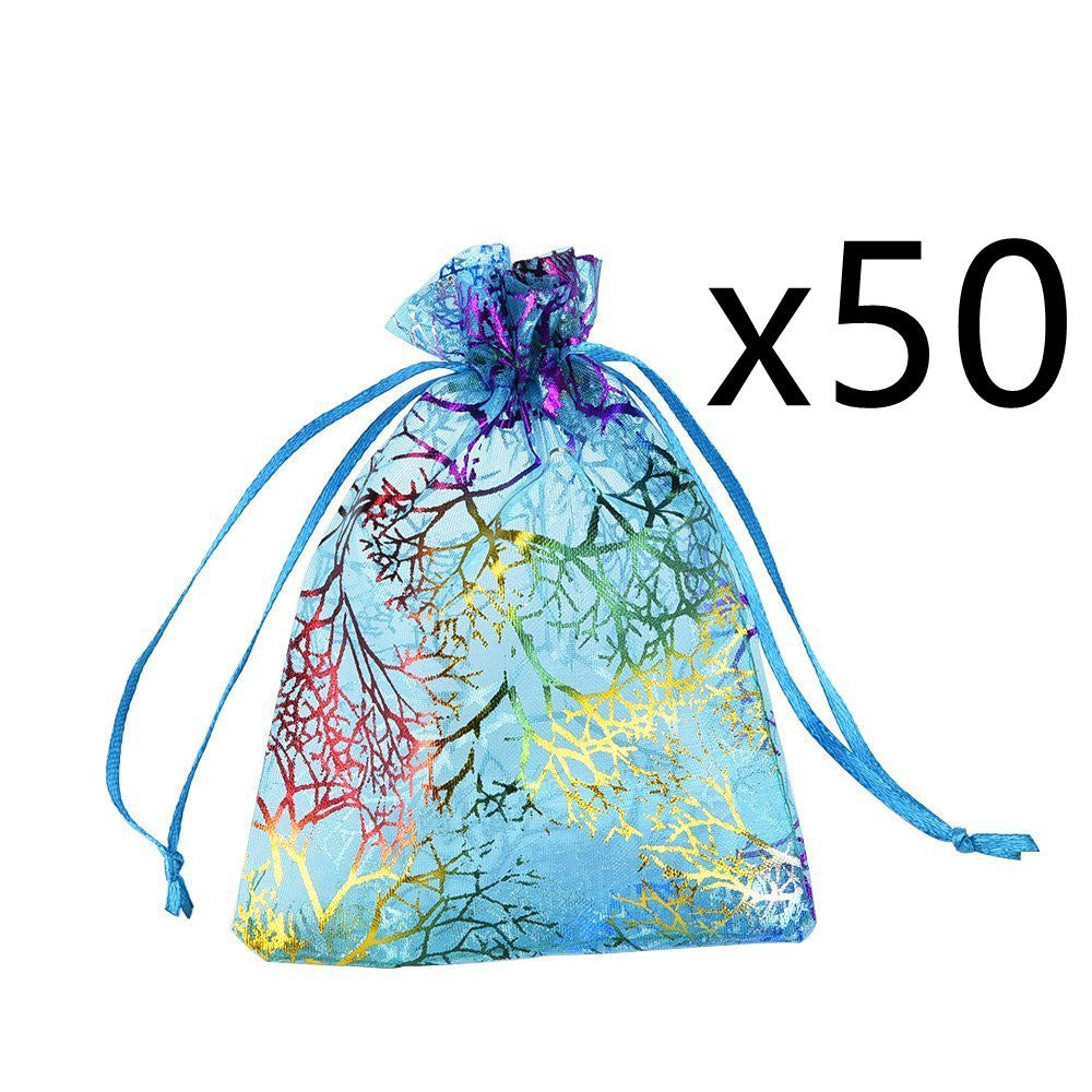 50PC Colorful Organza Bags