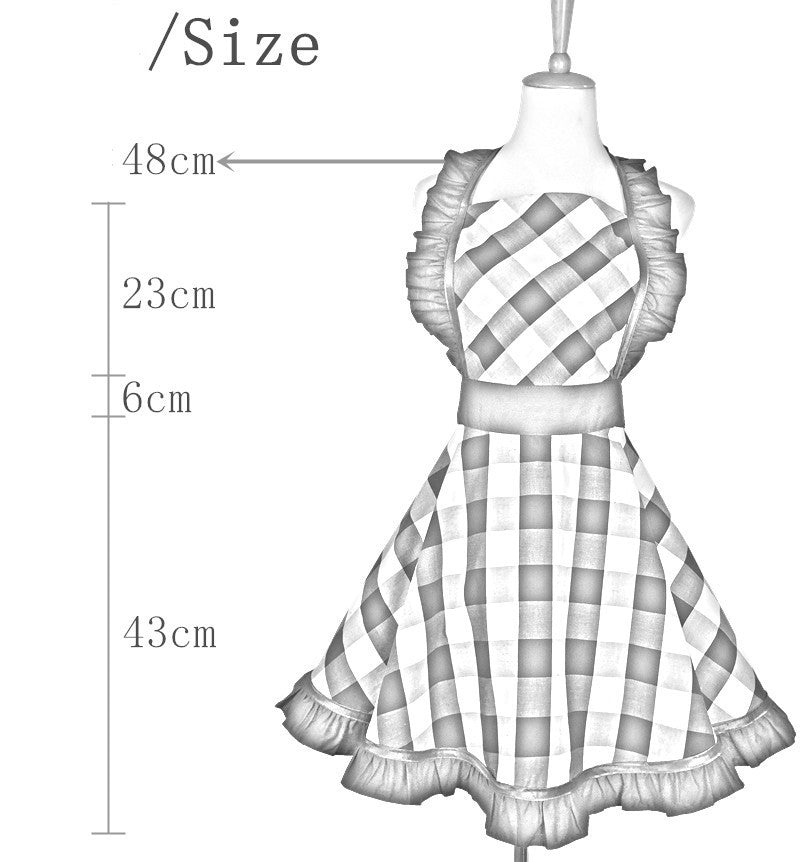 Buffalo Check & Ruffles Apron