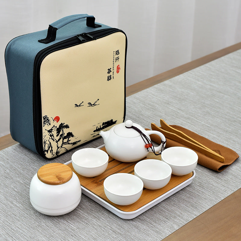 Portable Ceramic Tea Set