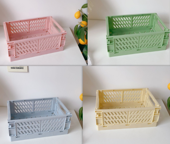 Folding Plastic Storage Crates