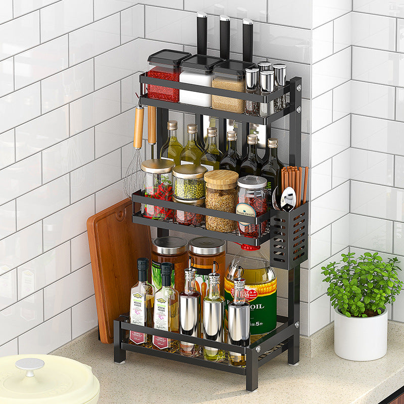 Stainless Steel Multi-Tier Kitchen Countertop Storage Rack