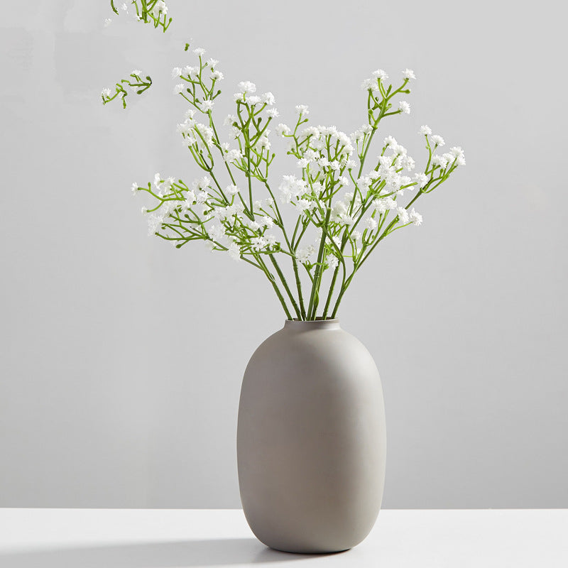 Wind frosted ceramic small vase