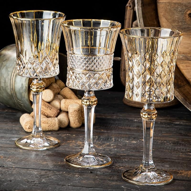 Gold Crystal Wine Service Ensemble