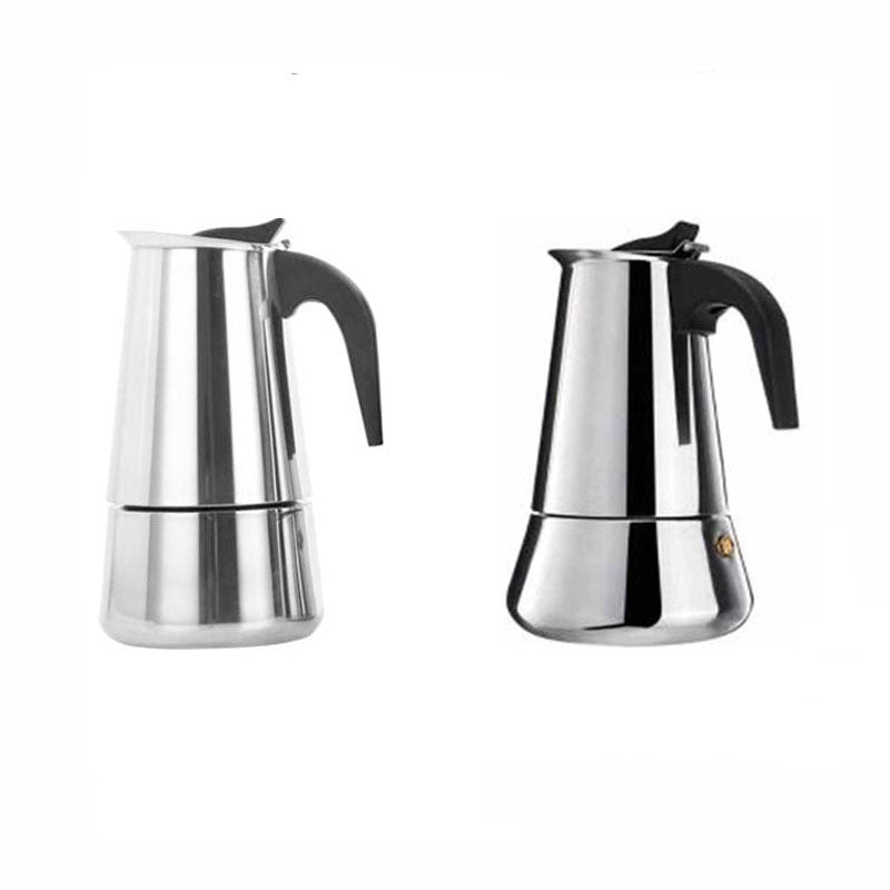 Polished Stainless Moka Pot-4 Sizes