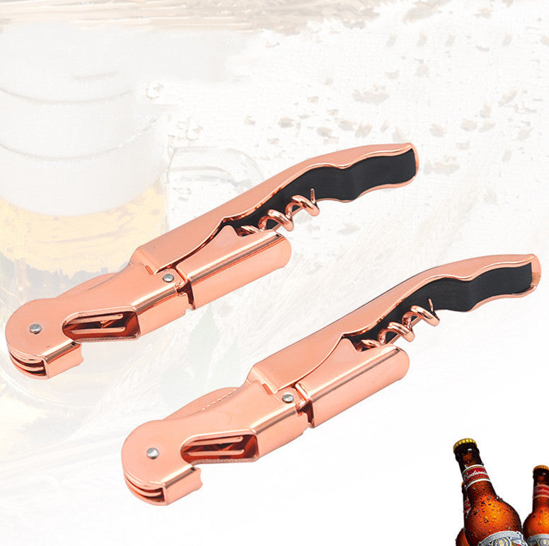 Rose Gold Plated Carbon Steel Bottle Opener